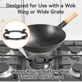 WANGYUANJI Cast Iron Wok Support Ring, 8.3" Round Stove Stand